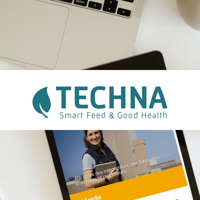Tablette avec le site Internet de Techna